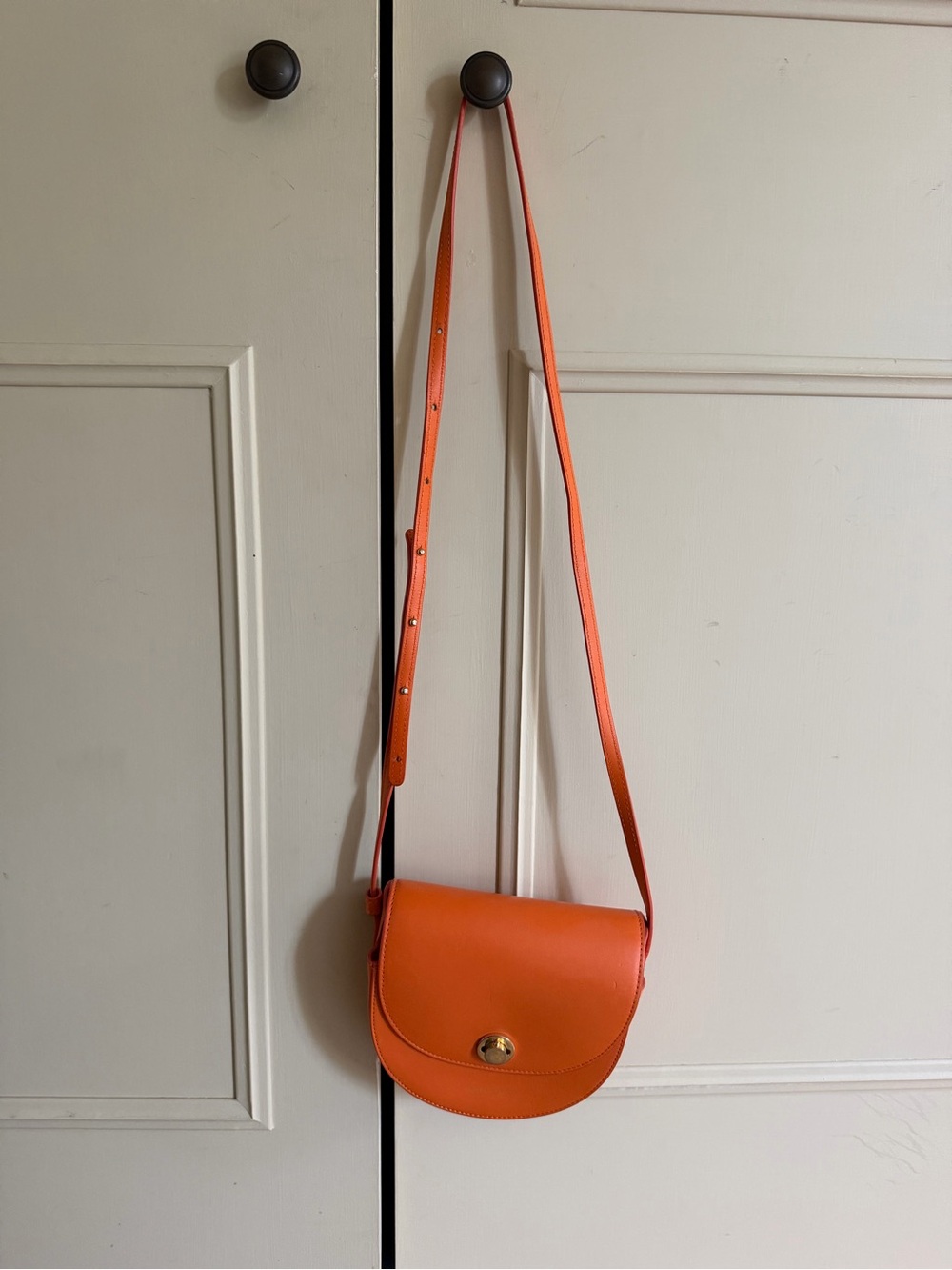 Mansur Gavriel Orange Saddle Crossbody